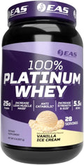 Experimental and Applied Sciences 100% Platinum | 3 Ultra-Platinum Whey Proteins | Increase Size &amp Strength | 25g Protein 5.5g BCAAs | 2 Pound (Vanilla Ice Cream)