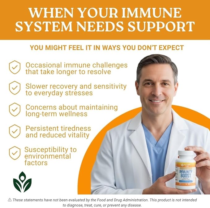 Activa+ Labs Immunity Boost Immune Support Supplement with Vitamin C Vitamin E Selenium &amp Herbal Antioxidant Complex | Gut &amp Energy Balance | Non-GMO Sugar-Free Vegan | 60 Capsules 30 Days