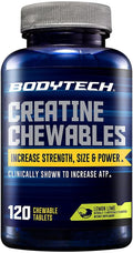 BodyTech Creatine Chewables a Helps Increase Muscle Strength Size and Power a Lemon Lime (120 Chewable Tablets)