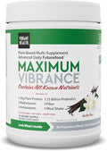 Vibrant Health Maximum Vibrance Complete Vegan Meal Shake with Plant-Based Protein Vanilla Bean 15 Servings