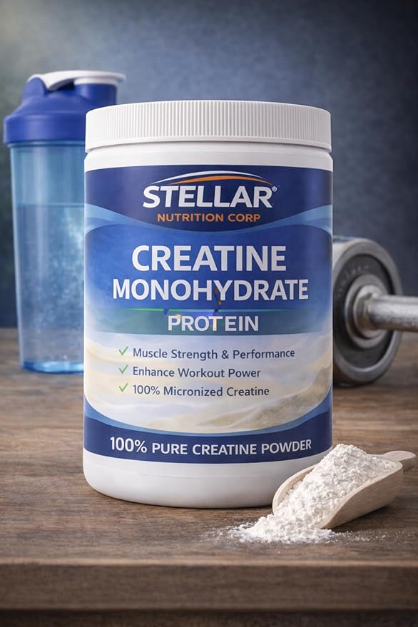 Micronized Creatine Monohydrate Powder - Support for Muscles &amp Cognitive Function* - for Women &amp Men -16 Ounces - 5 g per Serving - 90 Servings