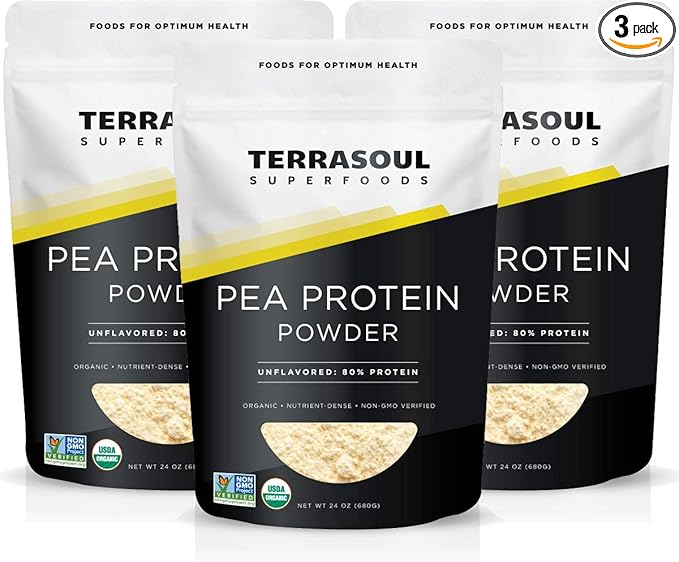 Terrasoul Superfoods Organic Pea Protein 4.5 Lbs (3 Pack)