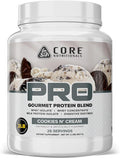 Core Nutritionals PRO Gourmet Protein Blend | Whey Protein Blend | with MCTs &amp Digestive Enzymes | Sustained Release Protein &amp Recovery Support | 26 Servings (Cookies N' Cream)
