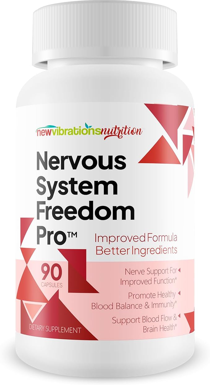 Nervous System Freedom Pro - Improved Formula - Our Best Vitamin B12 For Nerve Health - B Complex Vitamins Nerve Supplement - Vitamin E Nerves - Vitamin D Megafood For Nerve Repair Supplement