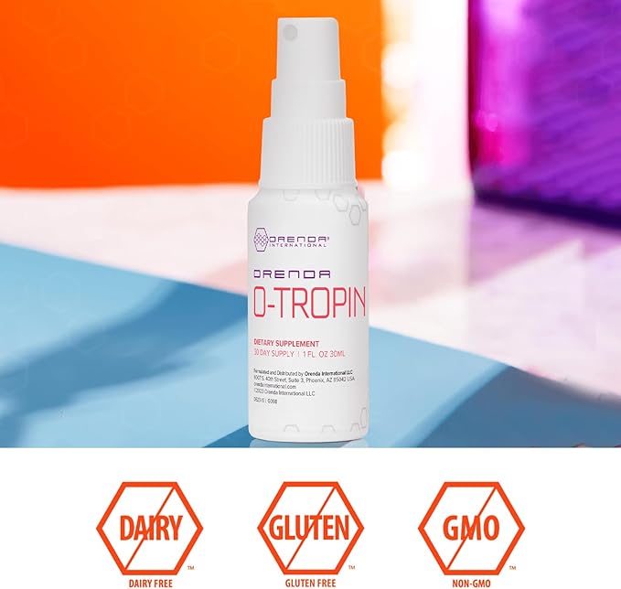 Orenda O-Tropin - Wellness Boost for 30+ with Amino Acids Botanical Extracts and Liposomal - Supports Vitality and Sleep with PharmaGABA - 1 fl oz