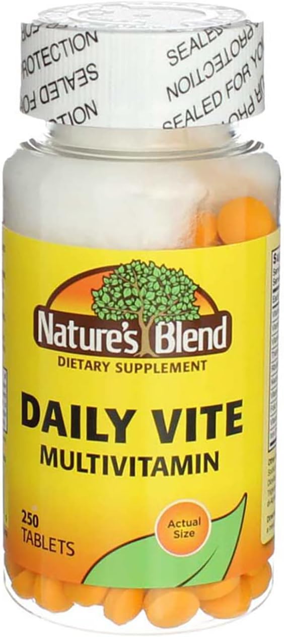 Nature's Blend Daily Vite Multivitamin 250 Tablets Per Bottle - 2 Pack