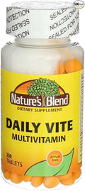 Nature's Blend Daily Vite Multivitamin 250 Tablets Per Bottle - 2 Pack