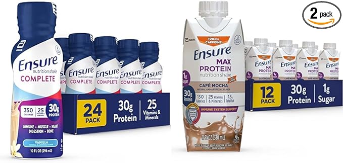 Ensure COMPLETE Nutrition Shake 30g of Protein Meal Replacement Shake with Nutrients for Immune Health &amp Max Protein Liquid Nutritional Shake with 30g of Protein