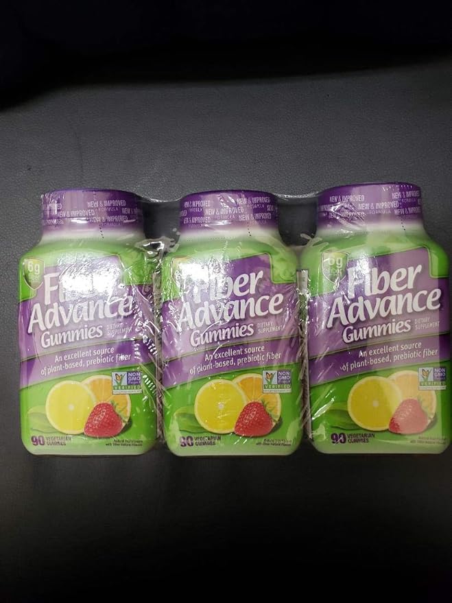Fiber Advance Gummies 6G Fiber90 Gummies Each 3 Pack
