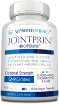Approved Science Jointprin - Joint Support Supplement - Glucosamine MSM Chondroitin Turmeric Boswellia BioPerine - 1 Month Supply