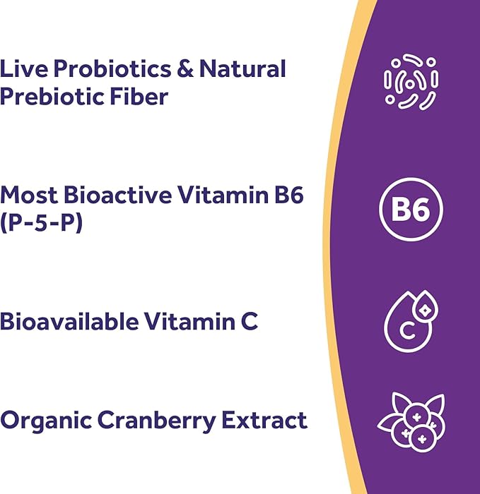 Doctor's Recipes Women’s Probiotics + Ultra Vitamin B Complex Bundle 100 Billion CFU with 18 Probiotic Strains Prebiotics Cranberry &amp Complete B Vitamins Daily Wellness Support Vegan Capsules