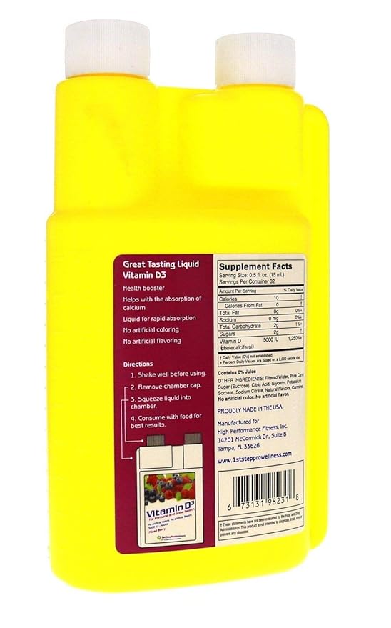1st Step For Energy Liquid Vitamin D3 Mixed Berry