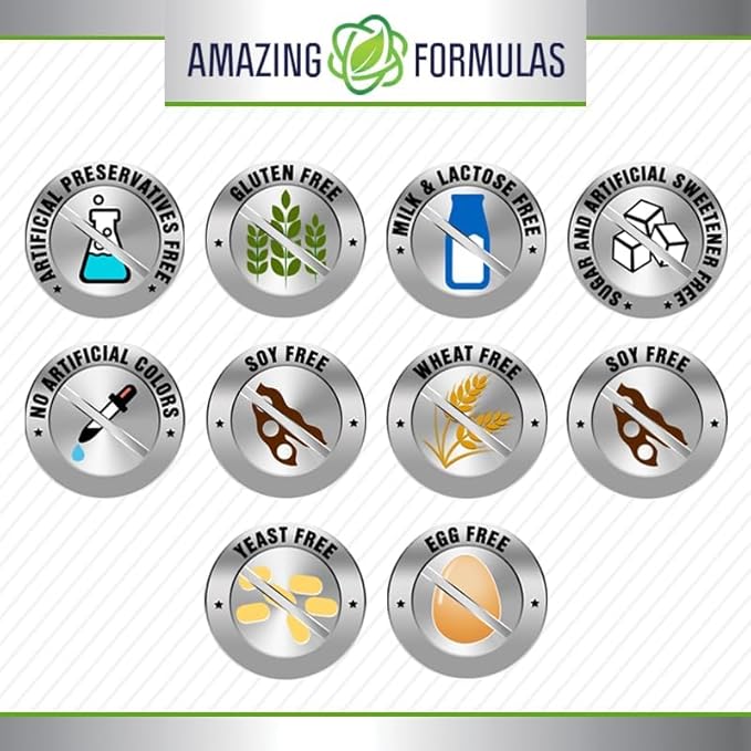 Amazing Formulas L-Tryptophan 1000mg Tablets Supplement | Non-GMO | Gluten Free | Made in USA (240 Count)
