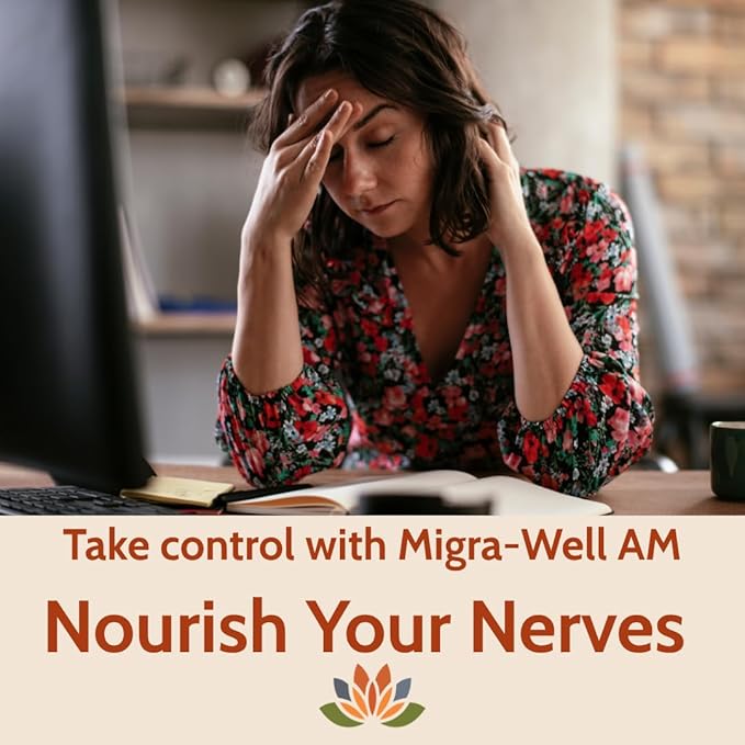 Migra-Well AM: Energizing Daily Methylated Multivitamin with Bioavailable Minerals &amp Antioxidants Supporting Brain &amp Nerve Health for Women and Men - Without Iron (60 Capsules)