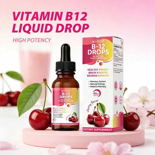2P Cherry-Flavored Iron Drops for Women - Help Maintain Energy Boost Vitality and Immunity. Non-GMO Gluten-Free 60 ml.
