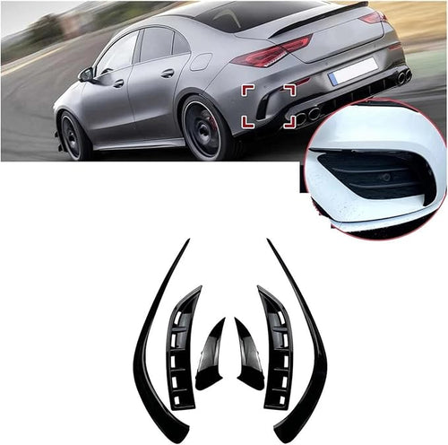 6Pcs Car Front &amp Rear Bumper Splitter Spoilers Side Canard Trim Compatible For Benz CLA C118 CLA200 260 2020+