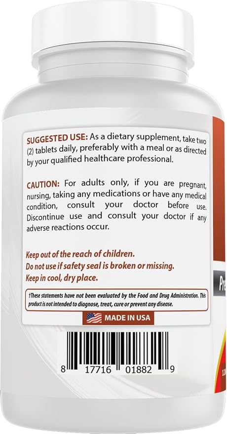 Best Naturals Calcium Magnesium Potassium - 120 Tablets - Non-GMO &amp Gluten Free (Pack of 2)