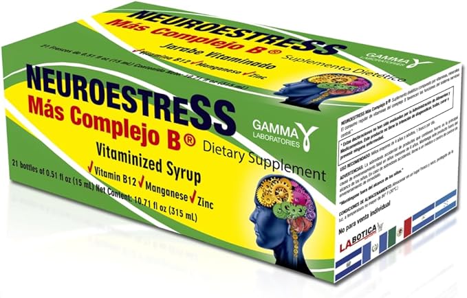 Plus B Complex Dietary Supplement - Vitamin C B1 B2 B3 B5 B6 B12 Potassium Manganese Iron Magnesium Zinc - Supports Central Nervous System - 1 Bottle Daily Dose