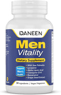 Daily Multivitamin for Men Vitality 34 Essential Ingredients 90 Capsules Men’s Multivitamin for Overall Wellness