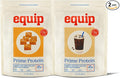 Equip Foods Prime Protein Powder - Salted Caramel &amp Iced Coffee - Grass Fed Beef Protein Powder Isolate - Paleo and Keto Friendly &amp Gluten Free - Helps Build and Repair Tissue