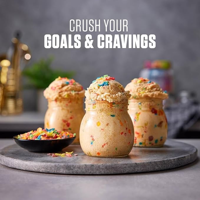 Dymatize x Cocoa Pebbles ISO100 Whey Protein Powder Isolate 25g of Protein 20 Servings 5.5g BCAAs 120 Cal. Gluten Free 1g Fat 1g Sugar 2g Carb