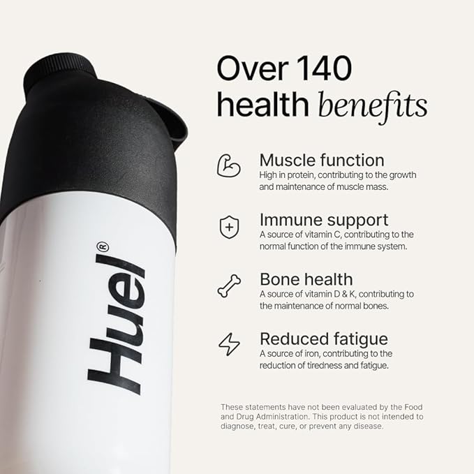 Huel Vegan Protein Powder | Strawberry | Complete Nutrition | 20g Protein Powder | 100% Plant-Based | 27 Vitamins &amp Minerals Gluten Free Non-GMO Lactose Free | 26 Servings