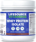 LifeSource Vitamins 1.1 lb - US Dairy Cows Grass Fed Whey Protein Isolate - Double Chocolate Fudge sweetened w/Stevia