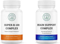 Energy &amp Cognitive Support Bundle: Super B-100 + Brain Support Formula