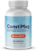 ConstiMag - Magnesium Citrate for Constipation Relief - 90 Capsules - Gentle &amp Smooth Stool Softening for Men &amp Woman - Best Magnesium for Constipation