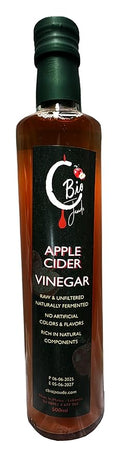 C Bio Apple Cider Vinegar 500 ML Raw Unfiltered - Imported Lebanon