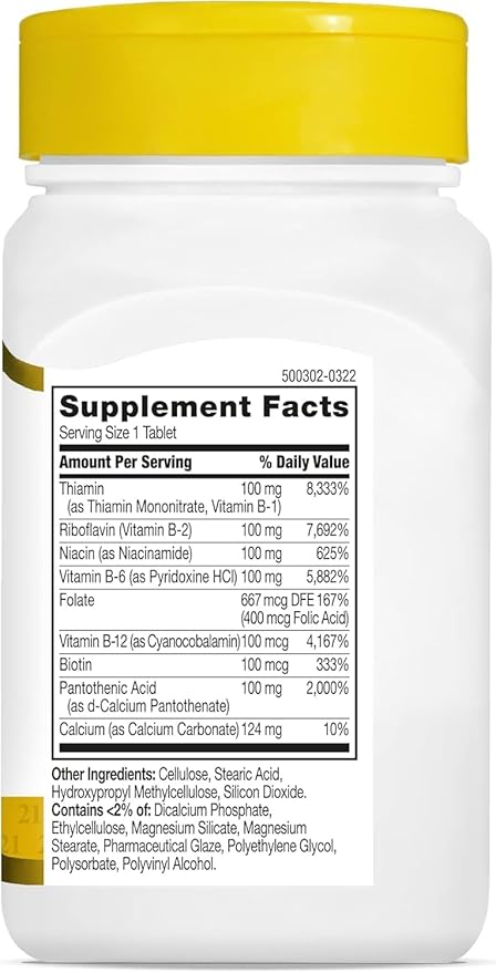 21st Century Complex B-100 Prolonged Release - 60 Caplets Pack of 3