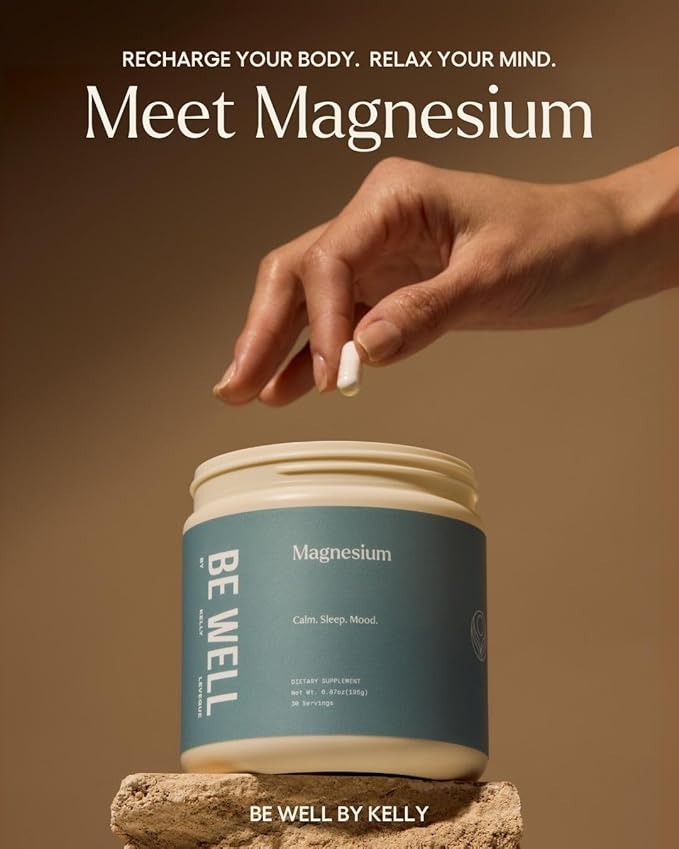 Be Well By Kelly Magnesium with GABA L-theanine &amp B6 (90 Servings 270 Capsules)