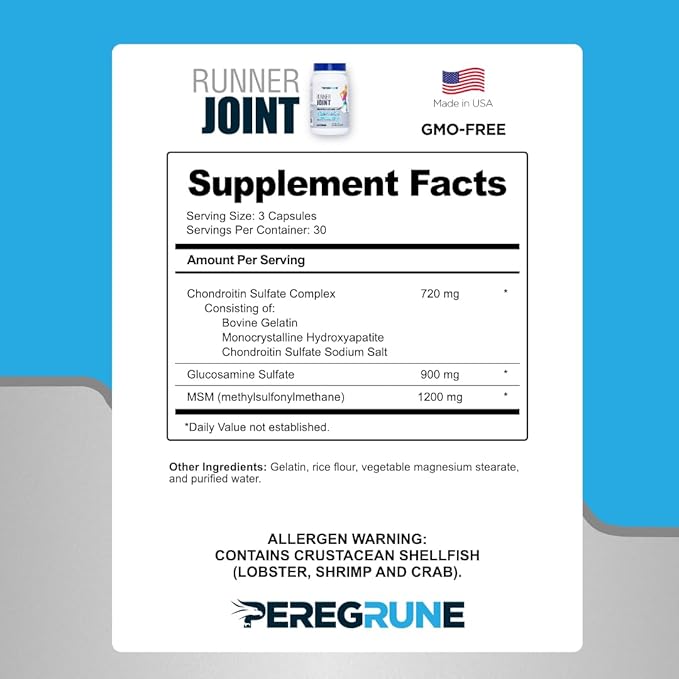 Runner Multivitamin &amp Joint Support Supplement | Antioxidants Complete B-Complex &amp Probiotics to Support Energy Endurance &amp Joint Wellness | Glucosamine Chondroitin &amp MSM | GMP Cert