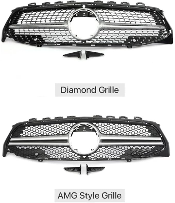 CONERY Automotive Accessories AMG Style CLA35 CLA45 Grille Compatible for Mercedes Benz CLA W118 CLA Grille 180 250 260 2019-2022 (Size : CLA35 S WO H)