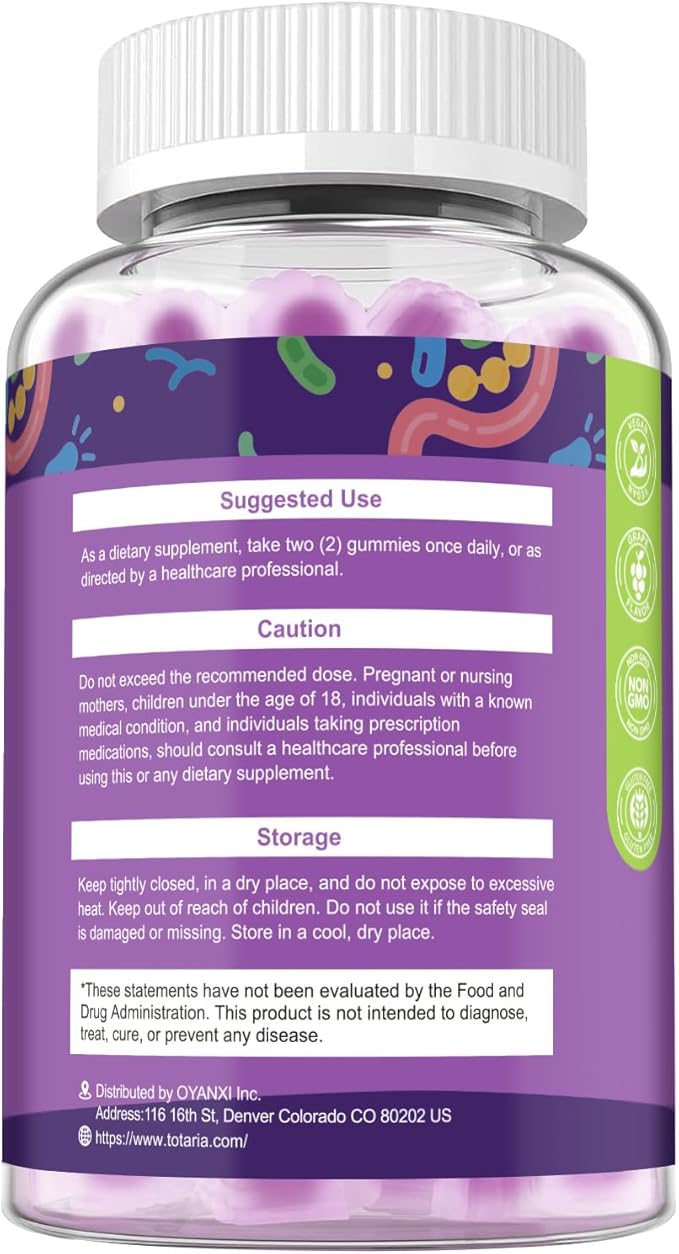 Totaria Women's Multivitamin Gummies &amp Pro Pre Postbiotics Gummies Bundle