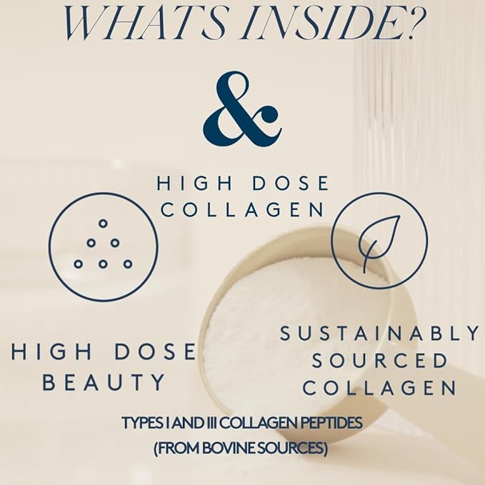 DOSE &amp CO. Collagen Powder Bundle – Unflavored Collagen Peptides (9.6 oz) + Vanilla Collagen Creamer (12 oz) | Hydrolyzed Type I &amp III Bovine Collagen | Supports Hair Skin &amp Nails | Non-G