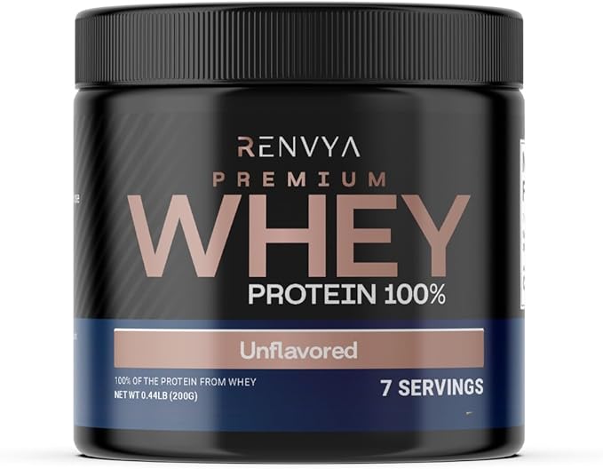 Premium Whey Protein 100% – Unflavored | 24g Protein 5.5g BCAAs | for Muscle Support &amp Recovery | Clean Fast-Absorbing Protein Powder | 7 Servings
