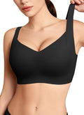 REALWILL Women Everyday Comfortable Wireless Bra Supportive Push Up Minimizer Bras Full Coverage Soft Seamless Tshirt Bras