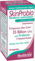 SkinProbio 35 Billion CFU | 9‑Strain Vegetarian Probiotic Once‑Daily Capsules to Support Healthy Skin &amp Gut Balance
