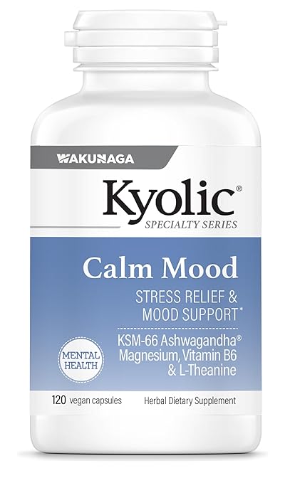 Kyolic Specialty Series Calm Mood Stress Relief &amp Mood Support* 120 Vegicaps