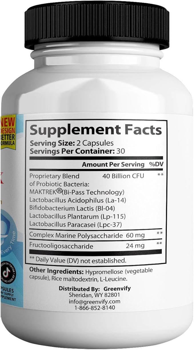 DentalSmile ProbioticMax Advanced Oral Probiotic Supplement 40 Billion CFU 60 Capsules Gluten Free (10)