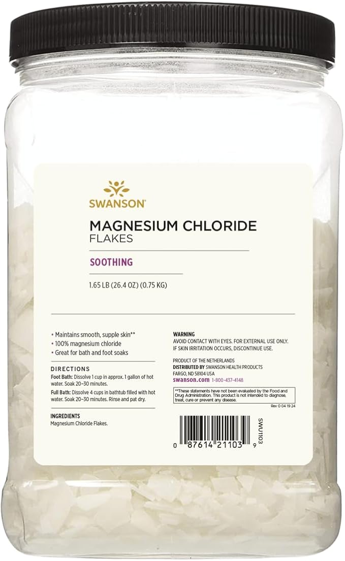 Swanson ULT Magnesium Chloride Flakes 1.65LB
