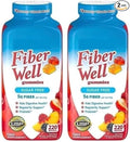 Vita Fiber Well Gummies Sugar Free Peach Raspberry &amp BlackBerry Flavors 220 Count (2 Pack)