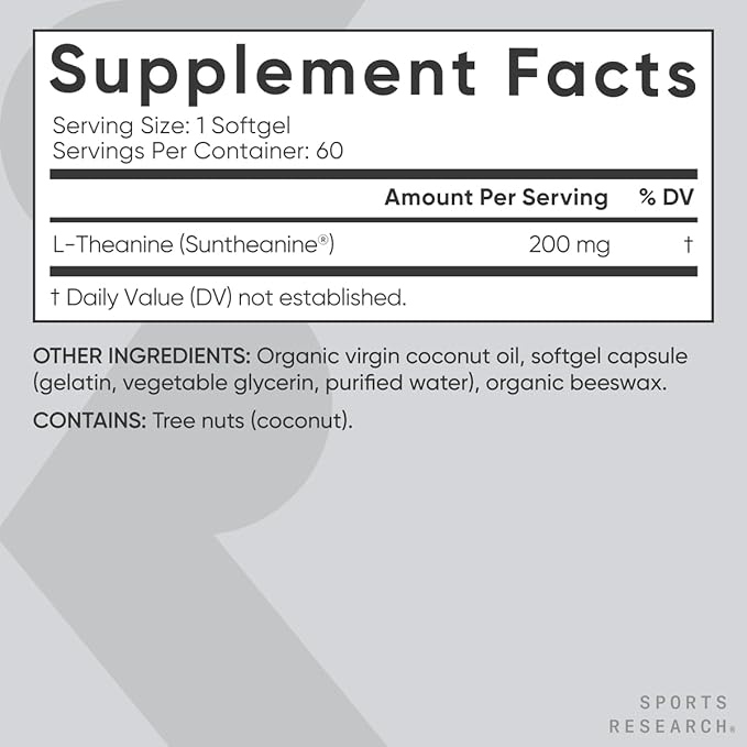 Sports Research De-Stress &amp Sleep Bundle - Melatonin-Free Sleep Complex Double Strength L-Theanine Supplement and 160 mg Chelated Magnesium Glycinate for Focus Relaxation &amp Sleep Support