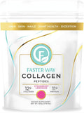 Faster Way - Collagen Peptides - 12g Hydrolyzed Collagen + 11g Protein Per Serving - Hair Skin &amp Nails - Amino Acids- Sugar Gluten &amp Dairy Free - Non-GMO - Strawberry Lemonade - 30 Servings