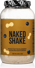 NAKED Shake - Peanut Butter Blueberry Protein Powder Plant Based Protein with Mct Oil Gluten-Free Soy-Free No Gmos Or Artificial Sweeteners - 30 Servings