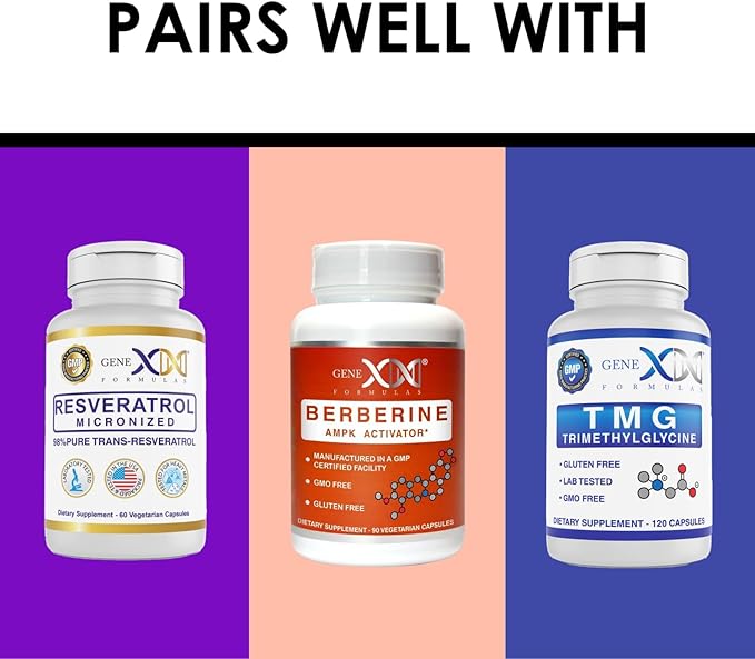 Genex Formulas NAD+ 250mg Serving 60 Capsules Nicotinamide Adenine Dinucleotide (Actual NAD+ Not a Precursor) (1)