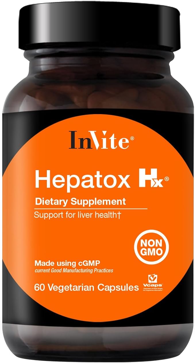 Invite Health Hepatox Hx® - Supports Liver Health and Detoxification - Contains Dandelion Root and Milk Thistle - 60 Vegetarian Capsules