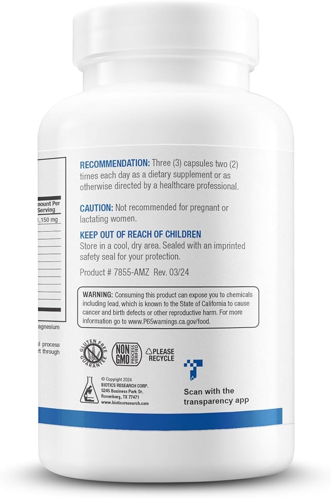 BIOTICS RESEARCH KappArest™ Turmeric Capsules Supplement - Curcuma Curcumin Boswellia Propolis Ginger 1150mg/Svg Supporting Ease Comfort &amp Non-Swelling Antioxidant High Absorption 180 Capsu