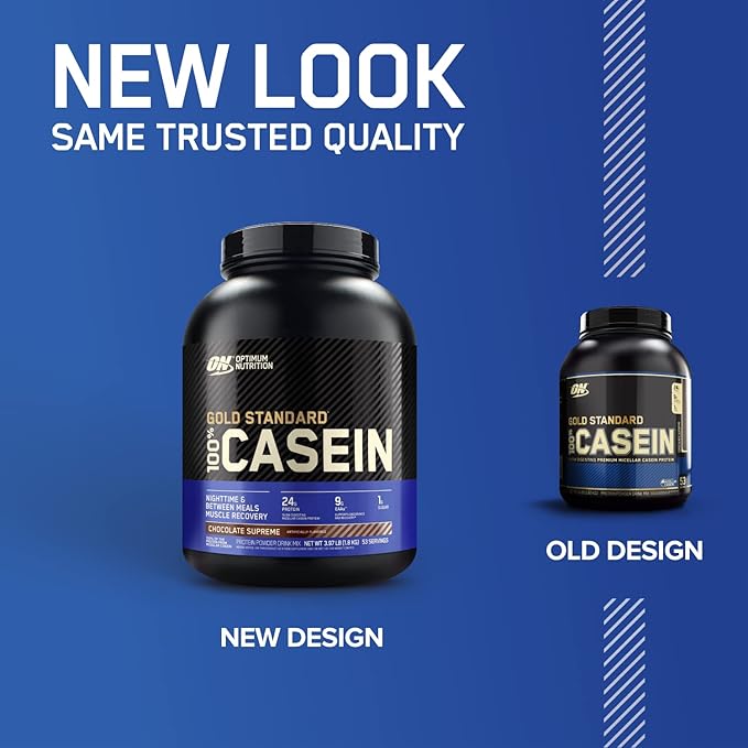 Optimum Nutrition Gold Standard 100% Micellar Casein Protein Powder &amp Gold Standard 100% Whey Protein Powder Extreme Milk Chocolate 5 Pound (Packaging May Vary)